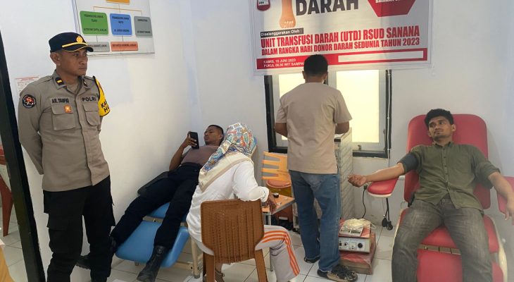 Polres Kepulauan Sula Sumbang 20 Kantong Darah ke RSUD Sanana