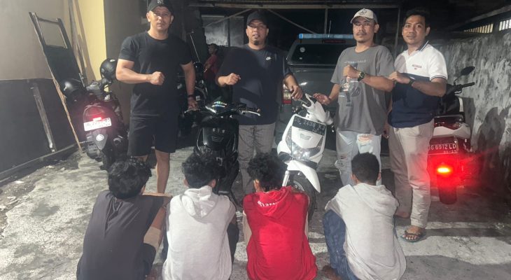 Polsek Ternate Utara Amankan 4 Pelaku Curanmor, Ada yang Masih Pelajar 
