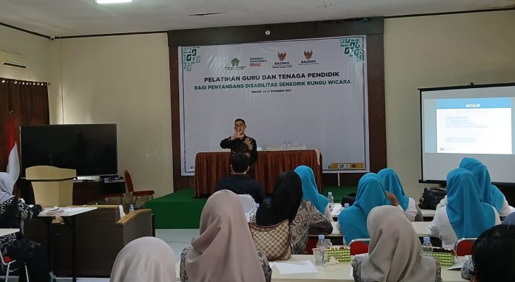 Baznas Maluku Utara Gelar Pelatihan Bagi Tenaga Pendidik Disabilitas Rungu Wicara