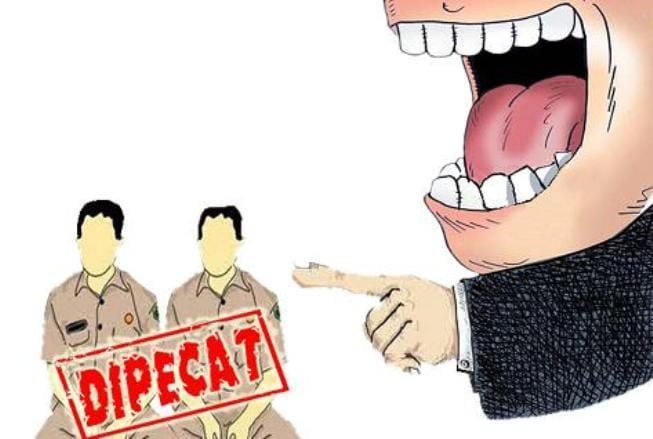 Ilustrasi guru honor dipecat.
