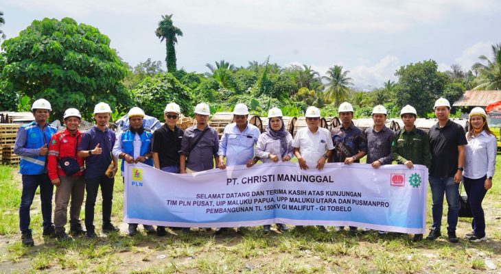 Kunjungi Proyek Pembangunan TL 150 kV GI Malifut – GI Tobelo, EVP MKJ PLN Tegaskan Komitmen PLN untuk Memperkuat Infrastruktur Kelistrikan di Maluku Utara