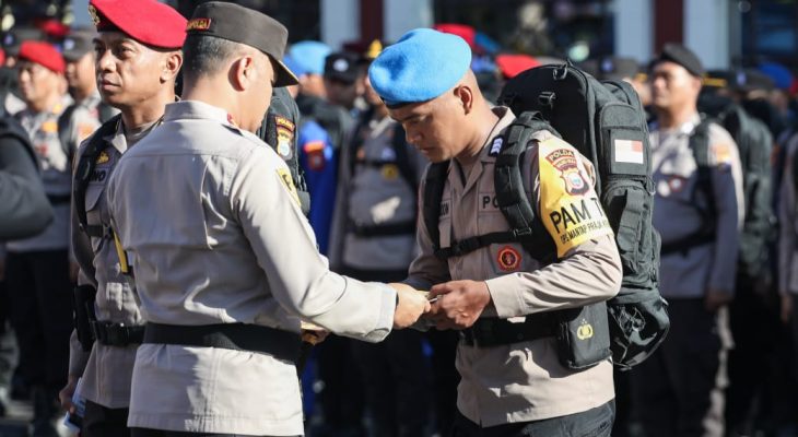 Polda Maluku Utara Terjunkan 662 Anggota ke Kabupaten Kota ‘Backup’ TPS 