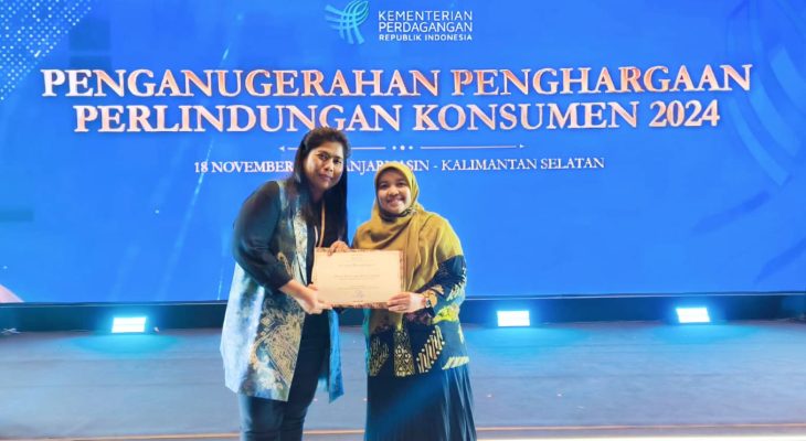 Pasar Bastiong Ternate Dapat Penghargaan Perlindungan Konsumen 2024 Kategori Tertib Ukur  