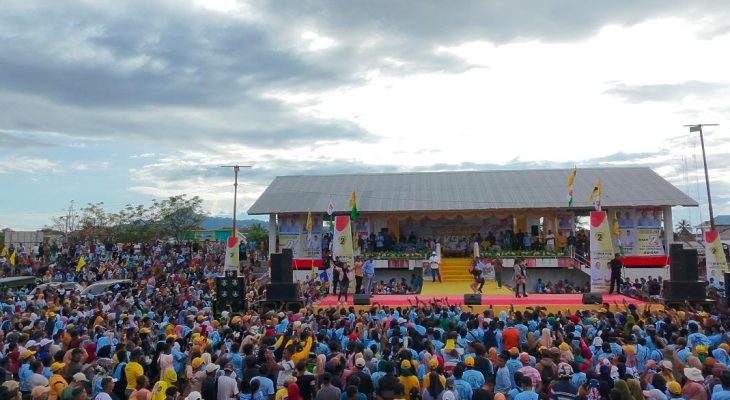 Jemput Kemenangan, Ribuan Pendukung Banjiri Kampanye Akbar Paslon Citra-Utuh