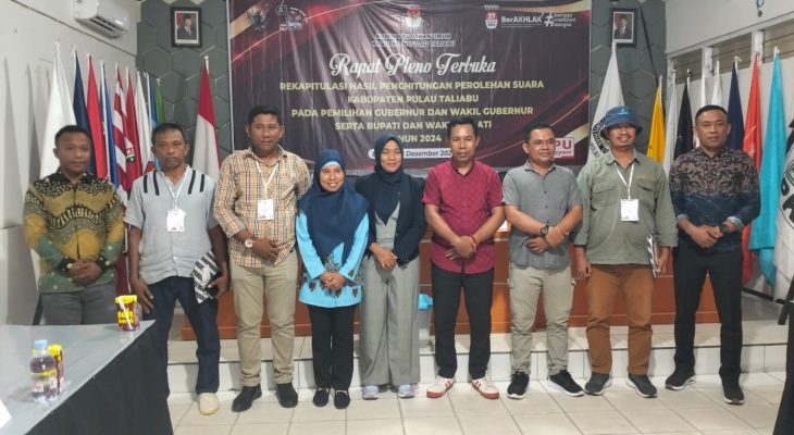 KPU Pulau Taliabu Resmi Tetapkan Hasil Perolehan Suara Calon Bupati Dan Wakil Bupati