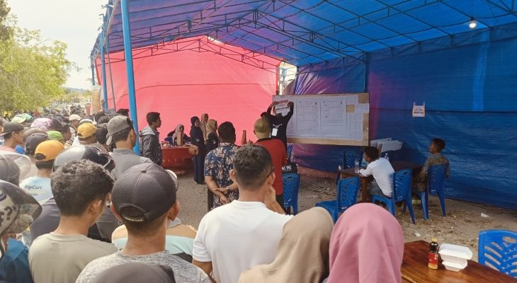 Tindaklajut Rekomendasi Panwascam Talbar, KPU Gelar PSU di TPS 05 Bobong