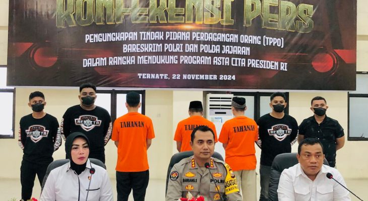 Polda Maluku Utara Limpahkan Berkas Tahap 1 TPPO ke Kejaksaan