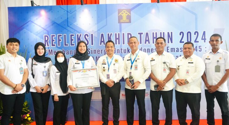 Kanwil Kemenkumham Malut Raih WBK dalam Refleksi Akhir Tahun 2024