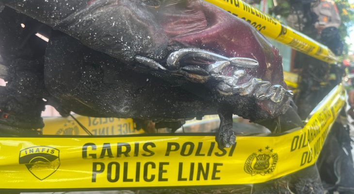 Satu Unit Sepeda Motor di Ternate Dibakar OTK, Diduga Urusan Cinta 