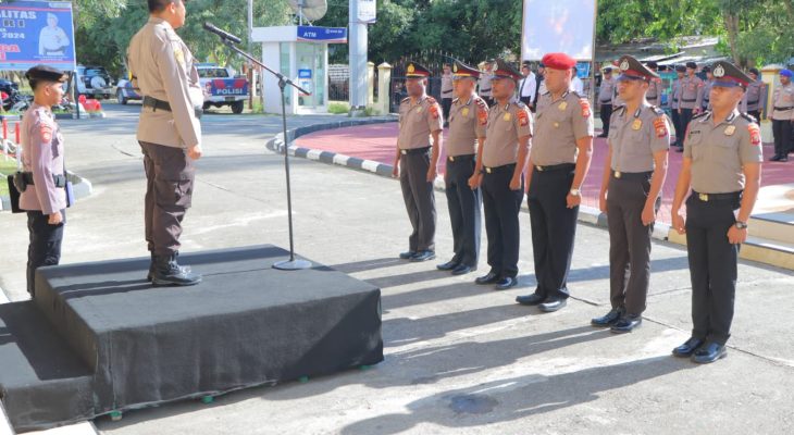 Jelang Penutupan Akhir tahun 2024, 33 Personel Polres Kepulauan Sula Naik Pangkat