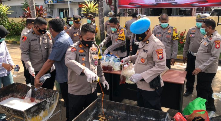 Wakapolres Ternate: Butuh Revisi Perda Miras agar Pemberantasan Lebih Maksimal