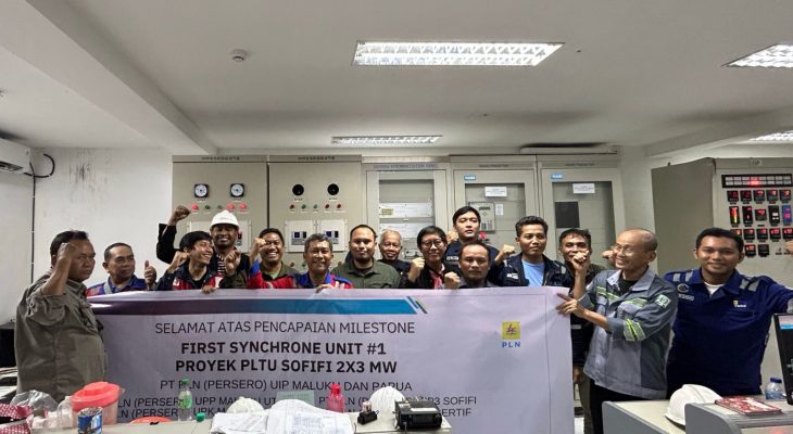 Kado Natal dan Tahun Baru, PLN UIP MPA Raih Milestone Penting First Synchrone Unit #1 Proyek PLTU Sofifi 2×3 MW