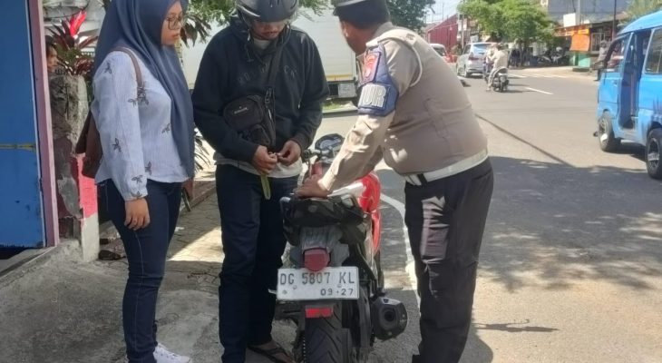 Polres Ternate Tindak 210 Kendaraan Roda Dua di Awal 2025