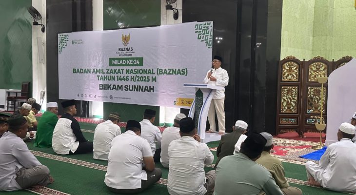 Milad Baznas Ke-24, Wali Kota Ternate Salat Subuh Berjamaah, Bagi Sembako dan Bekam Sunnah Gratis 