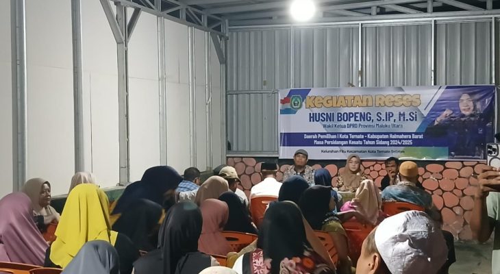 Anggota DPRD Maluku Utara Husni Bopeng Reses di Kota Ternate 