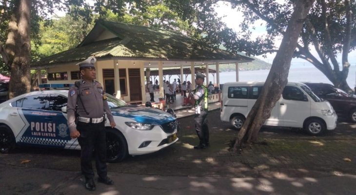Satlantas Polres Ternate Patroli di Tempat Wisata 