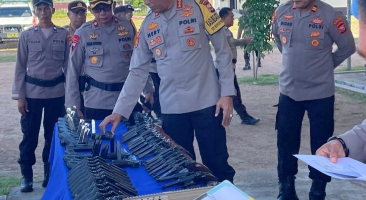 Kunker di Polres Pulau Taliabu, Kabid Propam Polda Malut Ingatkan Anggota Gunakan Senpi Harus Sesuai Prosedur