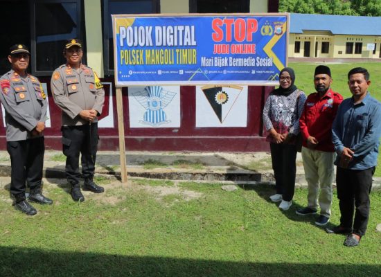 Jaringan Internet Sulit, Polres Kepulauan Sula Hadirkan Pojok Digital di Polsek Mangoli Timur