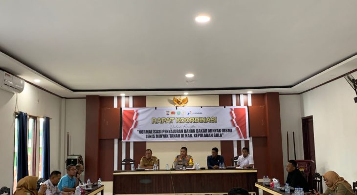 Atasi Kelangkaan Minyak Tanah, Polres Sula Rapat Bersama dengan Pihak Terkait