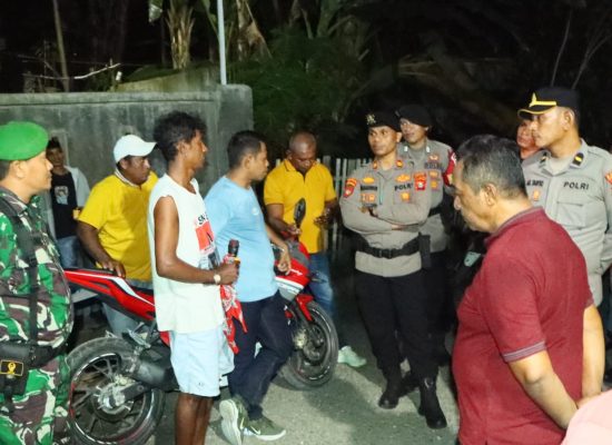 Antisipasi Keamanan Jelang Putusan MK Sengketa Pilkada Kepuluan Sula, TNI-Polri Patroli Gabungan