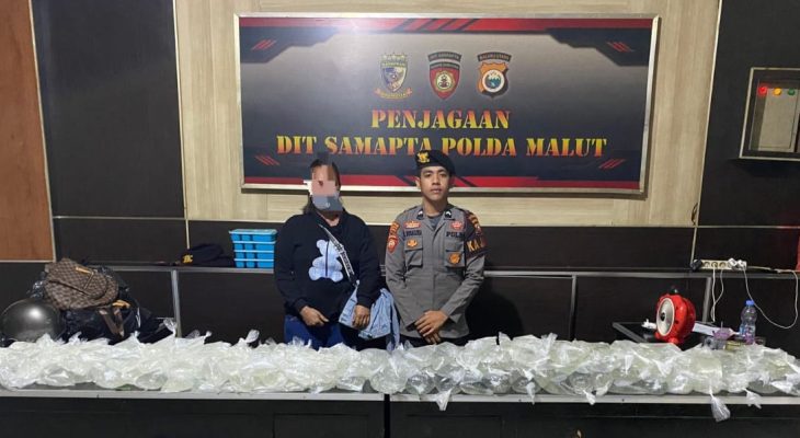 Seorang IRT Ditangkap di Ternate karena Bawa Ratusan Kantong Cap Tikus