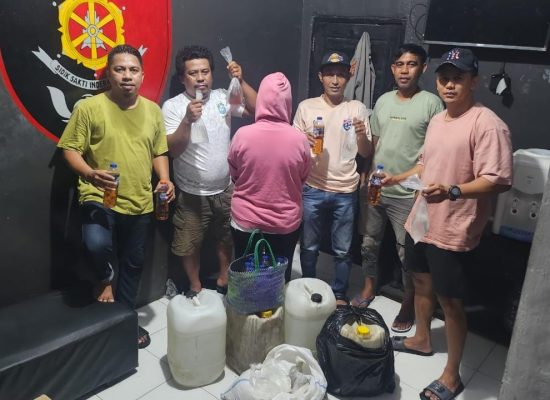 Polsek Ternate Utara Tangkap Perempuan Penjual Cap Tikus di Indekos