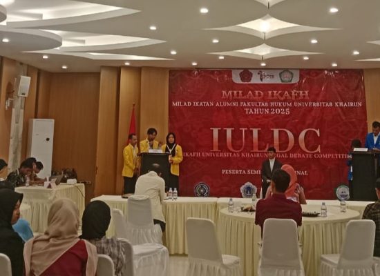 IKA Fakultas Hukum Unkhair Ternate Sukses Gelar Debat Hukum Tingkat Nasional