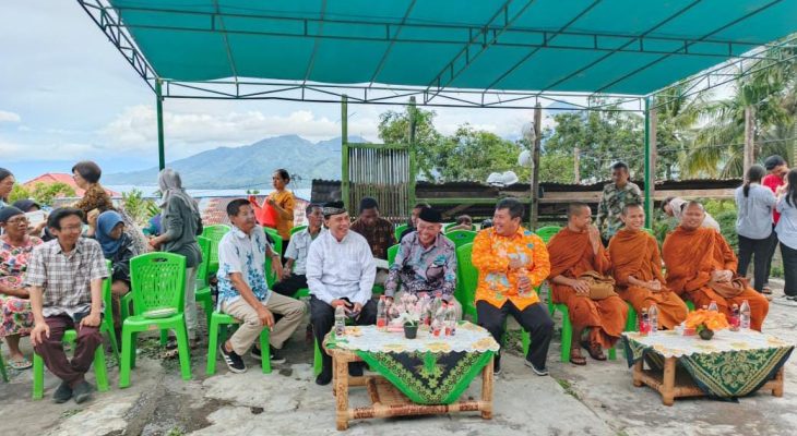 Kakanwil Kemenag Maluku Utara Lakukan Peletakkan Batu Pertama Gedung Pusdiklat Dhamma Siloka Ternate