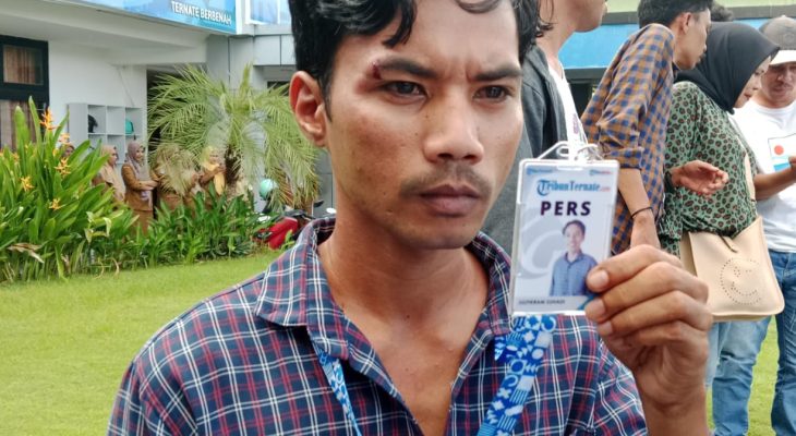 Liput Aksi, Jurnalis Tribunternate Dipukul Hingga Luka Sobek di Pelipis Mata