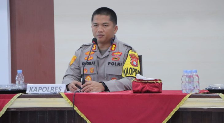 H-1 Jelang Pelantikan Kepala Daerah Kepulauan Sula, Kapolres Imbau Warga Jaga Kamtibmas