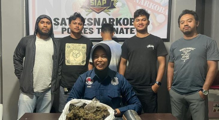 Diduga Edarkan Ganja, Pria 30 Tahun di Ternate Ditangkap Polisi