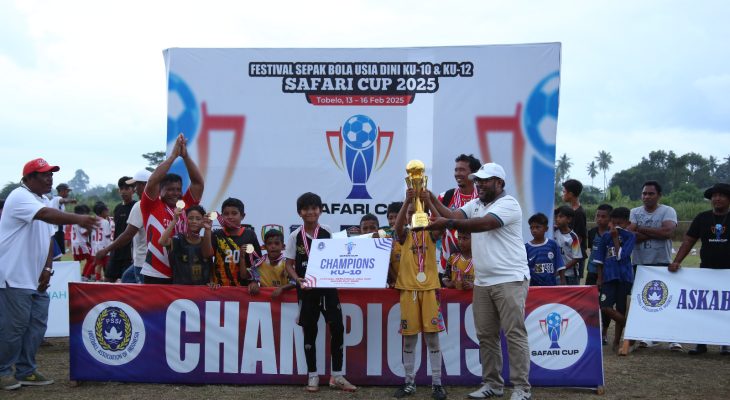 Safari Cup 2025 di Halmahera Utara Berakhir, SSB Juanga Sofifi Borong Juara 1