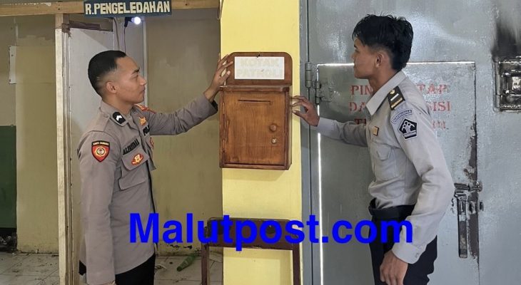 Antisipasi Potensi Kriminal di Lapas Klas II B Sanana, Polres Kepulauan Sula Sediakan Kotak Patroli