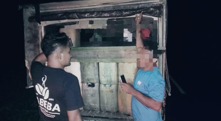 Polisi Tangkap Pelaku Penyelundupan 600 liter Minyak Tanah di Halmahera Utara