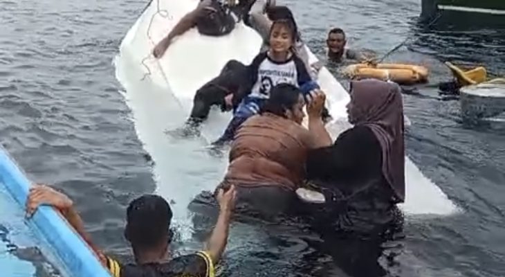 Speed Boat Tenggelam Diantara Pulau Mare dan Moti, 9 Orang Selamat