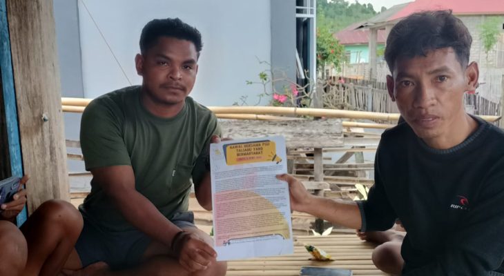 Bawaslu Bagi Selebaran Kawal PSU di Pulau Taliabu 