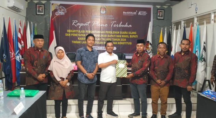 Pilbup Taliabu: Usai PSU, KPU Tetapkan Sashabila-La Ode Raih Suara Terbanyak