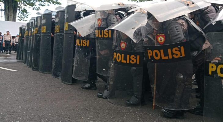 Polda Malut dan Polres Ternate Bikin Simulasi Pengamanan jelang Hari Buruh