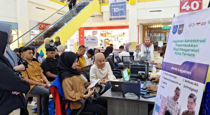Pemkot Ternate Buka Pelayanan Dokumen Kependudukan di Jatiland Mall