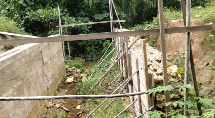 Diduga Anggarannya Sudah Habis, Proyek Jembatan Darurat Talo 3 Kabupaten Taliabu Mangkrak