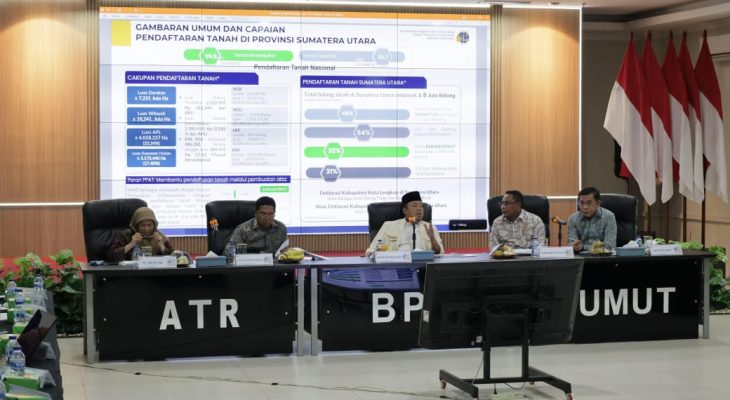 Menteri Nusron Lakukan Pembinaan di Kanwil BPN Provinsi Sumut, Bahas Penataan Pegawai untuk Layanan Pertanahan yang Optimal