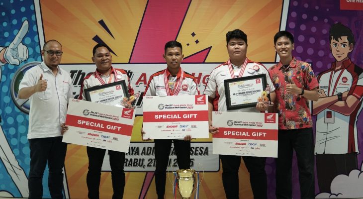 Uji Kompetensi Mekanik dan Service Advisor AHASS, DAW Gelar Honda Regional Technical Skill Contest 2025