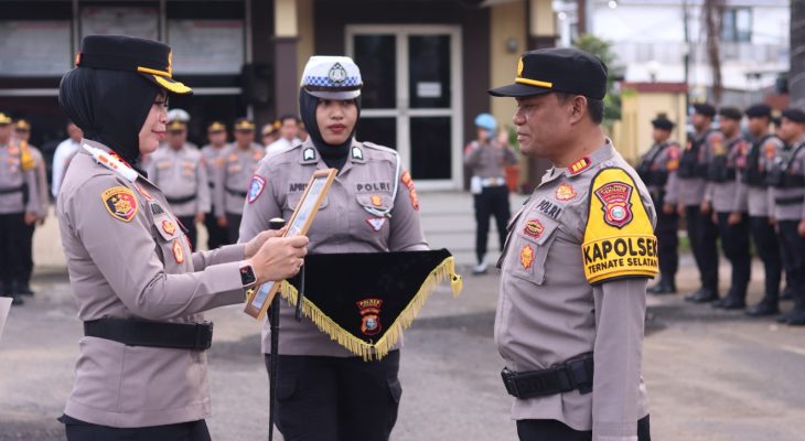 Aktif Basmi Miras, Kapolres Ternate Kasih Penghargaan ke AKP Bakry Sahruddin
