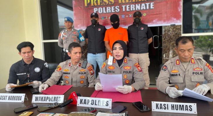 Berulang Kali Loloskan Ganja, Kurir Jasa Pengiriman di Ternate Ditangkap Polisi