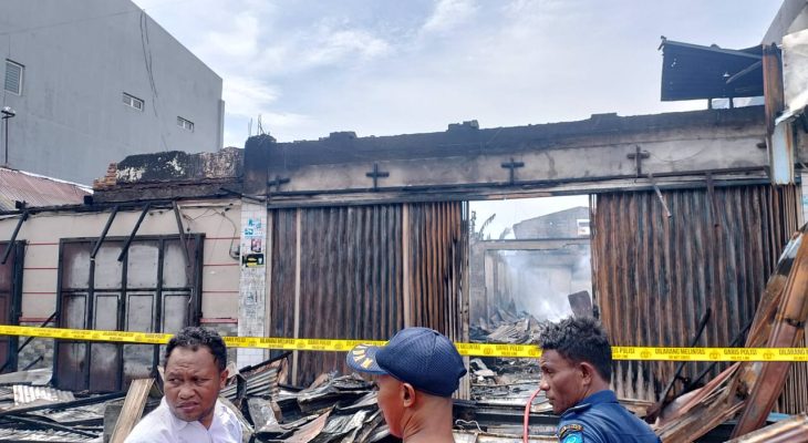 Kosleting Diduga Jadi Penyebab Kebakaran Toko di Gamalama, Ternate