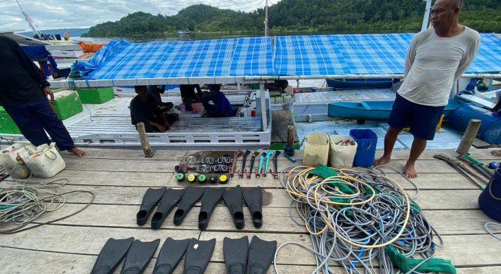 Ditpolairud Polda Maluku Utara Tangkap 3 Nakhoda Kapal Penangkap Ikan Asal Madura 