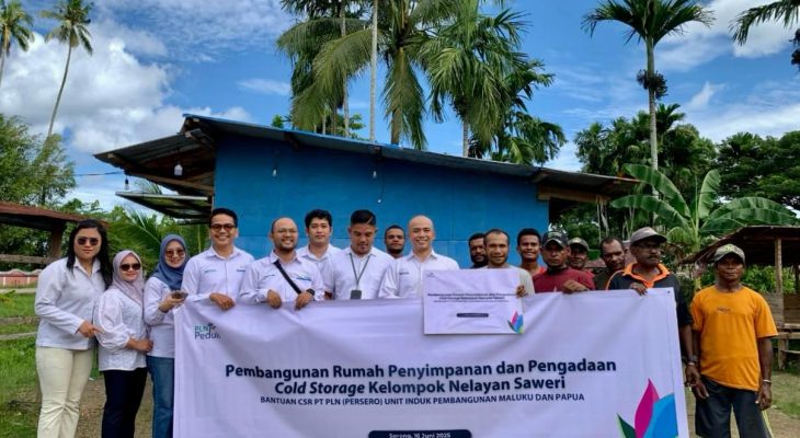 PLN UIP MPA Dukung Peningkatan Ekonomi Nelayan Kampung Saweri melalui Program PLN Peduli