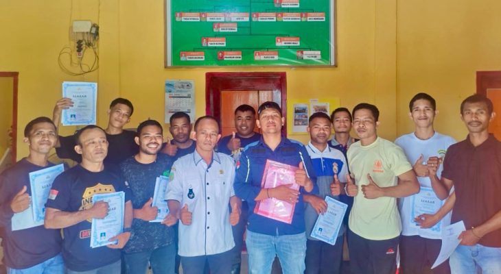 Wujud PLN Untuk Rakyat, 20 Pemuda Desa Tawa Raih Sertifikat Security Melalui Program TJSL