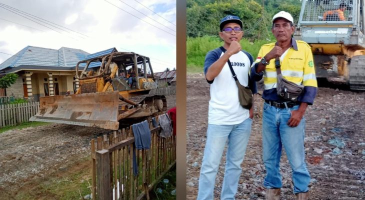 Pemdes Todoli Bersama PT BMI Perbaiki Jalan yang Rusak