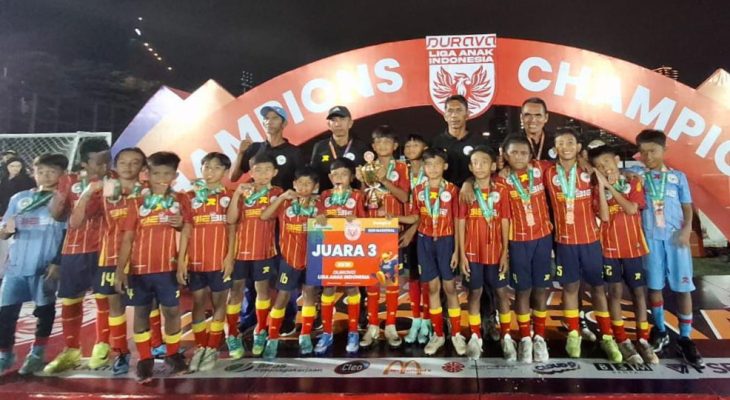 Tiga Talenta Muda Maluku Utara Bawa Haus Soccer Banjarmasin Juara 3 di Liga Anak Indonesia